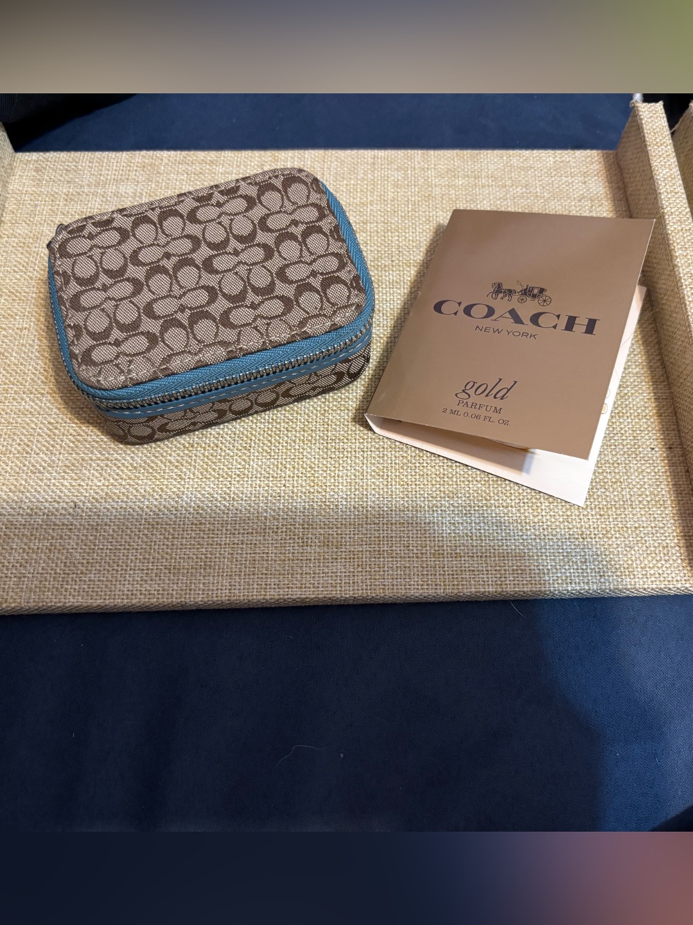 🍍🍍Y2K Sig Coach pill/jewelry/organize case